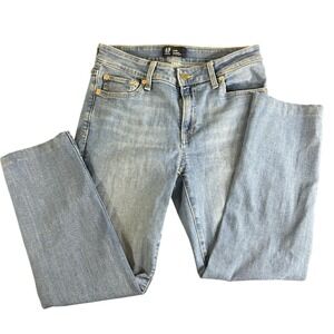 GAP Denim Real Straight Jeans Women's‎ 6-28R (Blue)